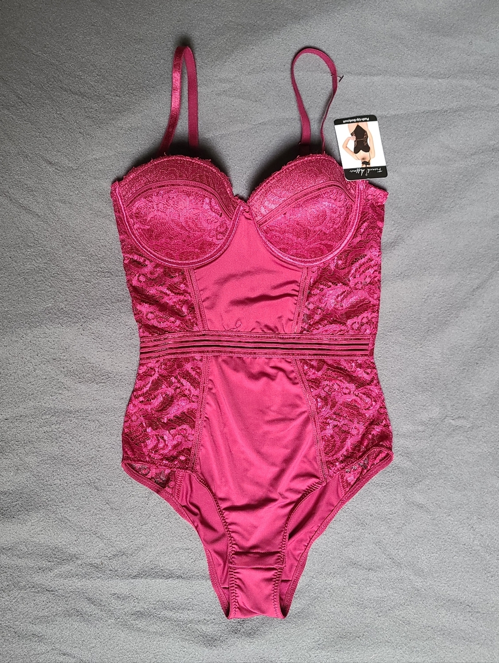 French Affair Push-up Bodysuit. Size Small.  NWT.